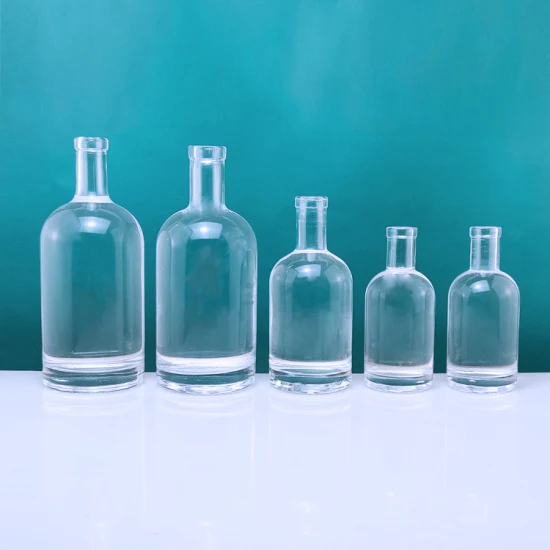 Rsg Transparente Vacío Vodka Brandy Tequila Rrum Botella Irregular Mujer Forma Del Cuerpo