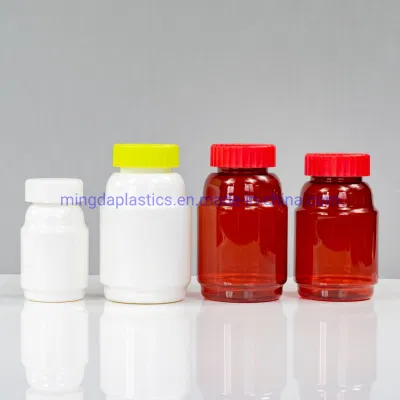 Botella de calcio para mascotas de 300 ml de forma irregular/cápsula/medicina/envase de plástico de calidad alimentaria